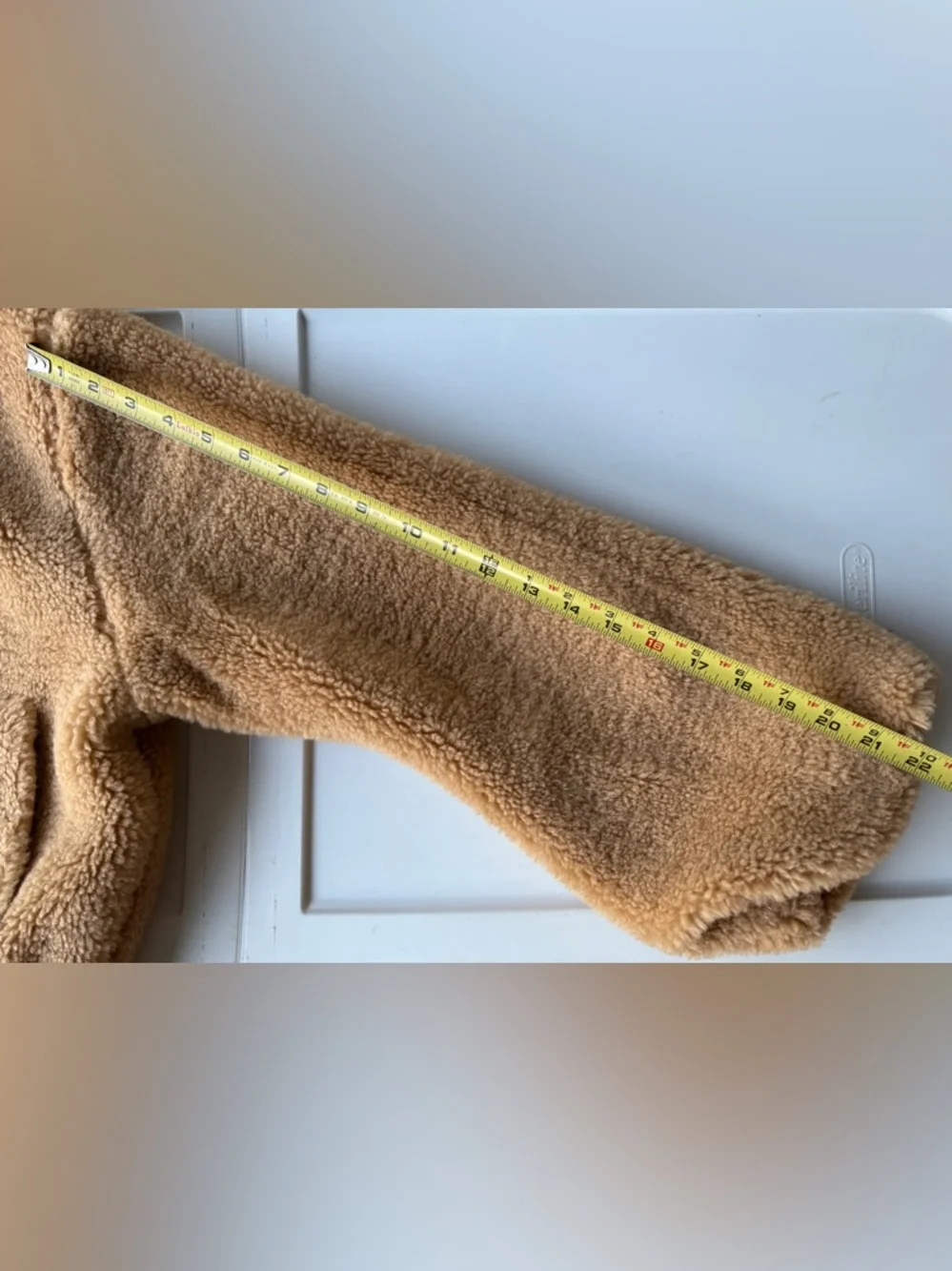 Free People Jacket Size S/M Get Cozy Teddy Sherpa Oversized Jacket Tan Brown - Picture 8 of 8